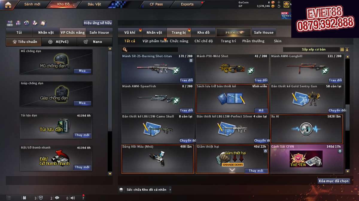 shop acc cf uy tin gia re